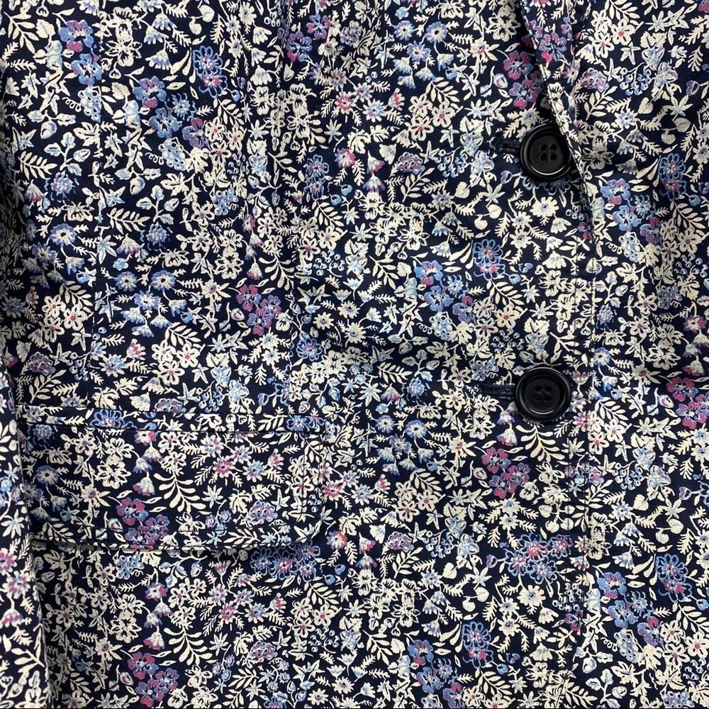 Talbots Women's Floral Cotton Blazer size 8 - Picture 5 of 7